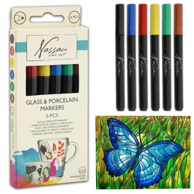 Produktbild von Nassau Fine Art Glas Porzellan Keramik Stifte 6er Set