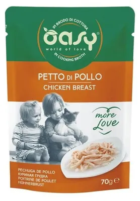 Produktbild von OASY More Love Chicken breast - nassfutter für Katzen - 70g