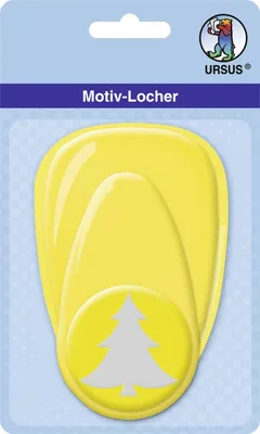 Produktbild von Locher Tannenbaum Motiv, 38,1 mm Durchmesser, aus Kunststoff mit Metallstanze