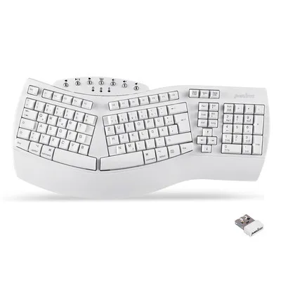 Produktbild von Perixx PERIBOARD-612W DE, ergonomische Tastatur, Dualmodus, Funk/Bluetooth