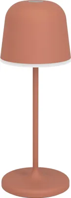 Produktbild von EGLO LED Akku Tischleuchte außen Mannera-S, kabellose Outdoor Tischlampe touch dimmbar, Außenleuchte mit Erdspieß, Alu, Stahl in rot, IP54