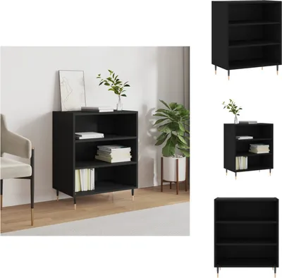 Image de vidaXL Sideboard Noir 57x35x70 cm Bois composite - Sideboards