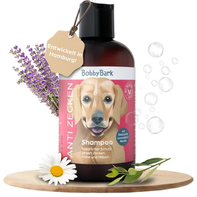 Produktbild von Anti Zecken Hundeshampoo - Natürlicher Schutz vor Zecken, Flöhen & Milben