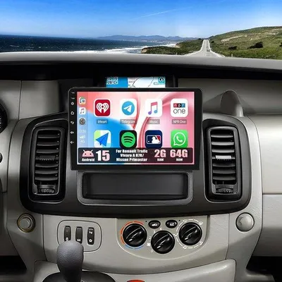 Zdjęcie produktu dla Radio samochodowe 10 cali - Android 15 - nawigacja Bluetooth - bezprzewodowe lustrzanie ekranu