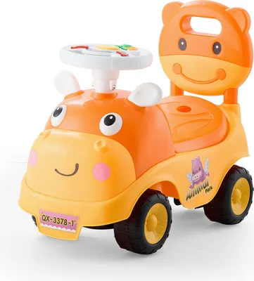 Produktbild von VEVOR Rutschauto, 500x240x415 mm Rutscher für Kleinkinder, Rutschfahrzeug mit Hupe und Musik, 22 kg Tragkraft, Stauraum unter dem Sitz, Lauflernhilfe für Kleinkinder von 19 bis 36 Monaten