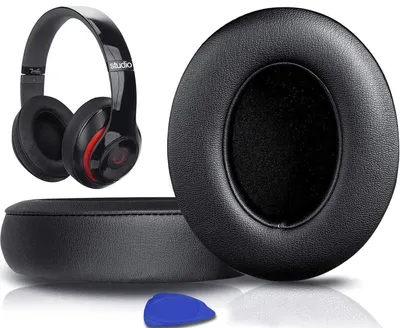 Produktbild von Ohrpolster Ohrkissen Ersatzpolster - für Studio 2 und Studio 3 - Kunstleder - Schwarz - Für Over-Ear-Kopfhörer