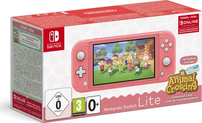 Produktbild von Nintendo Switch Lite (Coral) Animal Crossing: New Horizons Pack + NSO 3 months (Limited) Tragbare Spielkonsole 14 cm (5.5 Zoll) 32 GB Touchscreen WLAN Koralle