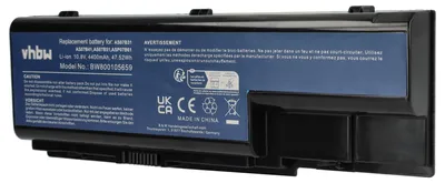 Produktbild von vhbw Akku Ersatz für Acer MS2221, LC.BTP00.008, ZD1 für Notebook (4400 mAh, 10,8 V, Li-Ion)