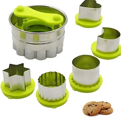 Produktbild von Sechs Stahlkuchenformen, Kuchenformen, Linzer Kuchenformen, Weihnachtskuchenformen