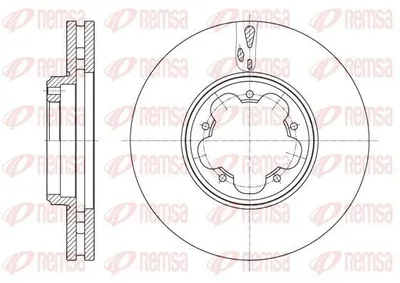 Produktbild von 2x REMSA Bremsscheibe 61563.10 vorne für FORD Tourneo Custom V362 Bus (F3) 288mm