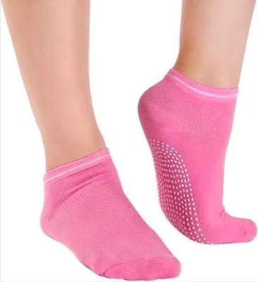 Produktbild von CHPN – Yoga-Socken – Sportsocken – Yoga – rutschfest – rosa Zehen – fröhliche farbige Socken – Socken – Yoga-Socken – rosa Socken – 36–40