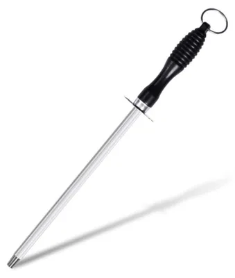 Messerschärfstahl, Kohlenstoffstahl, 30 cm, mit Haken