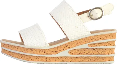 Produktbild von Keil-Sandale aus Flecht-Leder