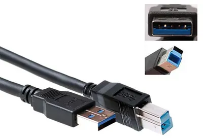 Zdjęcie produktu dla ACT SB0004, 5 m, USB A, USB B, USB 3.2 Gen 1 (3.1 Gen 1), Męska/Męska, Czarny