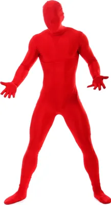 Produktbild von Ganzkörperkostüm rot - für Halloween Karneval Größe: L