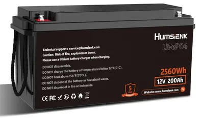 Obrázek produktu pro Lithiová baterie - LiFePO4 baterie - Baterie pro hluboké vybíjení - 12V, 200Ah - Vysoká kapacita 2560Wh