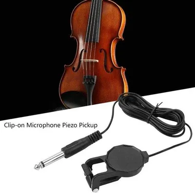 Produktbild von Gitarren-Mikrofon für Aufnahmen mit 6,35-MM-Audio-Anschluss - Kabel-Länge und Kompatibilität - für Violine und andere Streichinstrumente