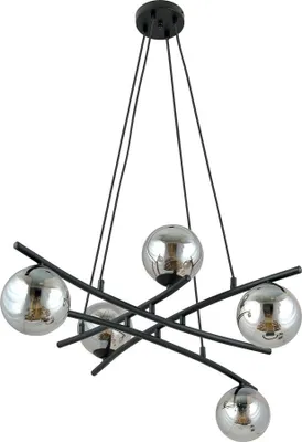 Zdjęcie produktu dla Lampa wisząca żyrandol ESSA 5 GRAFIT Emibig 1203/5