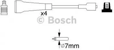 Produktbild von Bosch Zündleitungssatz  0 986 356 967