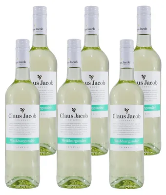 Produktbild von Claus Jacob Weißburgunder Qualitätswein (6 x 0,75L)