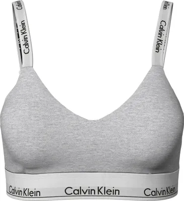 Produktbild von Calvin Klein dames Modern Baumwolle lightly lined bralette, bralette, grijs