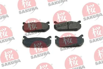 Produktbild von SAKURA 601-30-3580 Bremsbeläge Satz Hinten Bremsklötze für FORD USA PROBE II (ECP) für MAZDA 626 IV Schrägheck (GE)