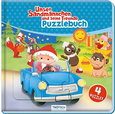 Immagine prodotto di Trötsch Unser Sandmännchen Puzzlebuch mit 4 Puzzle Sandmann