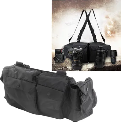 Obrázek produktu pro Brašna na zrcadlovku DSLR pro fotografy Turistika Fotografování Cestování Muži Ženy Černá Střední M