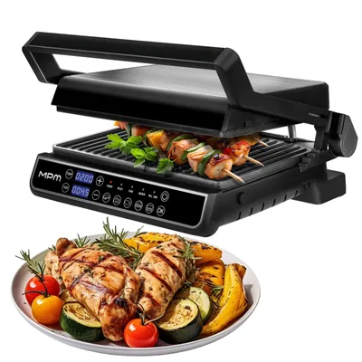 Produktbild von Elektrogrill - Toaster - Panini - Grill - Kontaktgrill Tischgrill - MPM MGR-14M