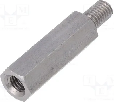 Produktbild von 10x Distanzmuffe mit Gewinde Innengew: M8 40mm  Außengew: M8 2413X40 Distanzelement