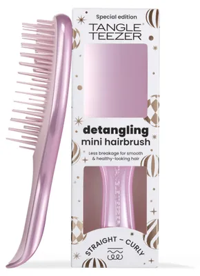 Produktbild von Haarbürste Tangle Teezer The Ultimate Detangler Chrome Mini, entwirrt, Styling