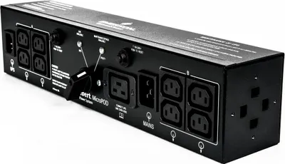 Produktbild von Vertiv 2U MicroPod External maintenance Bypass, 2U, Schwarz, 19 AC-Ausgänge, 2 VA