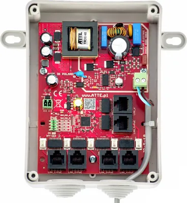 Imagen del producto de Conmutador PoE de 5 puertos, modelo ATTE IPB-5-10A-S4