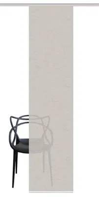 Produktbild von Vision S  Vision S | Schiebevorhang Bambusoptik Digitaldruck | Pive 260 x 60 cm 1x Schiebewand inkl. Paneelwagen und Klemmleiste Taupe