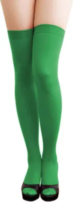Produktbild von Oblique Unique Overknee Strümpfe y Strumpfhose halterlos Karneval Party - grün