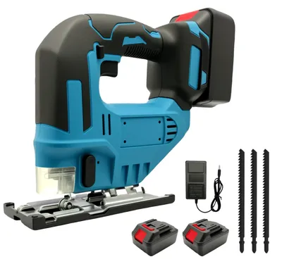 Produktbild von Akku-Stichsäge - 750 W - 3500 U/min - 2 Akkus - 1 Ladegerät - Für Holz, Kunststoff und Metall