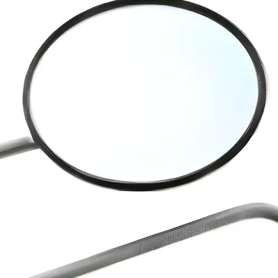 Produktbild von MZ 2x Luxus - Rückblickspiegel, Muschelform - M10-Gewinde, Ø122mm, 2x Formmutter - ETZ125, 150, 250
