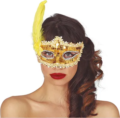Immagine prodotto di Carnevale Venezia Maschera Marchesa Nobile Maschera Occhi Carnevale Decorativa Festa Eleganza Per Ballo In Costume Design Opulento Maschera Carnevale Stravagante Accessorio Evento, Colore: Oro