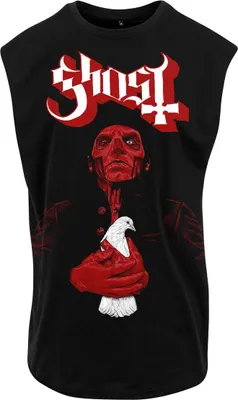 Produktbild von Ghost Tank-Top Herren Dove Red Logo schwarz Band-Merch, Bands 100% Baumwolle L