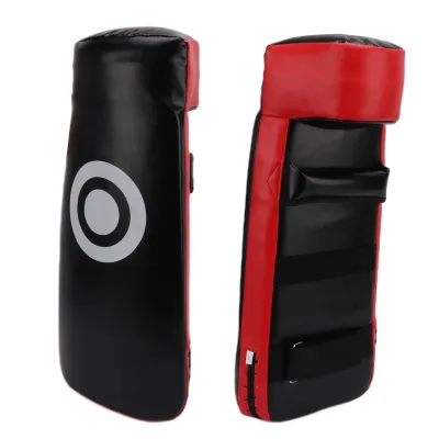 Produktbild von Taekwondo Kickpolster, gebogene Schlagfläche aus Kunstleder für Kampfsport-Training, schwarz