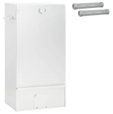 Immagine prodotto di vidaXL Forno per affumicatura, 3 pezzi, 44,5 x 29 x 83 cm, acciaio zincato, argento