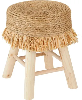 Produktbild von Hocker "gimpo" kiefer beige d30x40cm  - Atmosphera créateur d'intérieur