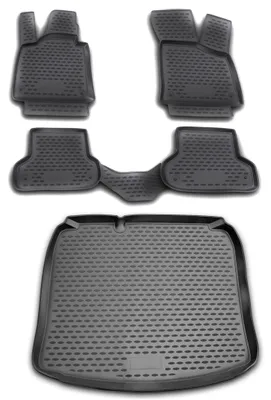 Produktbild von Gummi Kofferraumwanne + Fußmatten Set für Audi A3 8P + 8PA, Bj. -10/2012