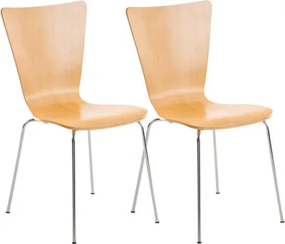 Image de lot de 2 chaises visiteurs Aaron