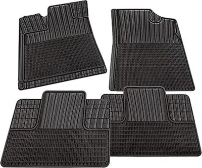 Produktbild von Famanu Allwetter-Autofußmatten Set - 4-teilig Schwarz TPE Gummi
