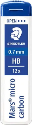 Produktbild von Famanu Set von 12 Graphitstiften 0,7 mm Härte B - für Zeichnen und Schreiben