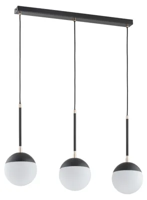 Immagine prodotto di Lampada a sospensione VOLDA bianco-nero-oro 3xE14x10W in metallo, dimensioni: 95x75x15 cm, IP20, Alfa