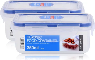 Produktbild von LocknLock Classic HPL806 Frischhaltedose 350ml - Luft & Wasserdicht (2er Pack)