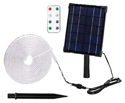 Solar-LED-Leuchte 2+3 m RGB 30 W für Garten & Terrasse