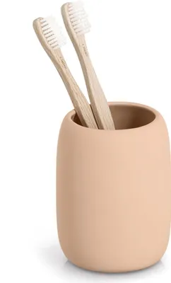 Produktbild von Zeller Zahnputzbecher, Keramik, mandel